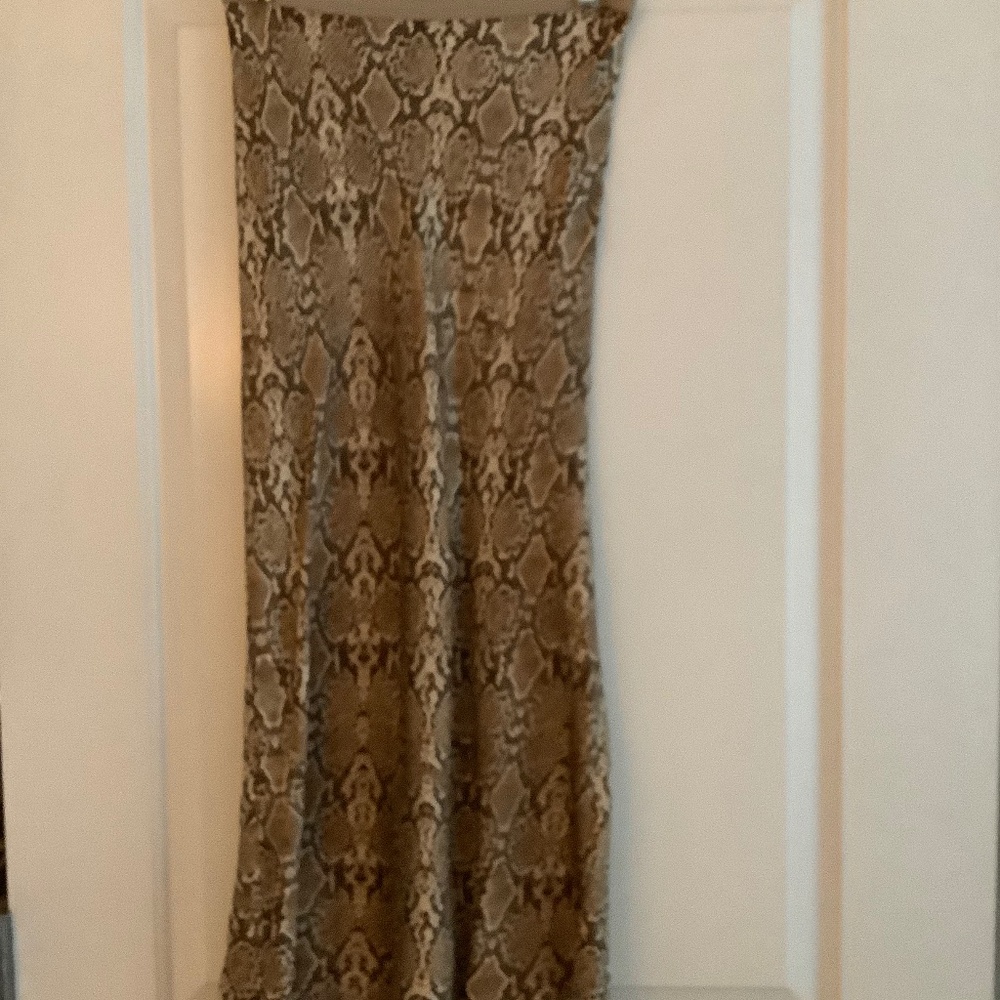 Annie Bing snakeskin midi skirt
